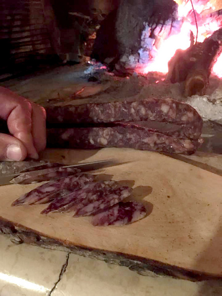 Istrian dried sausages (kobasice)