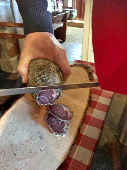 Istrian dry cured pork collar (vratina)