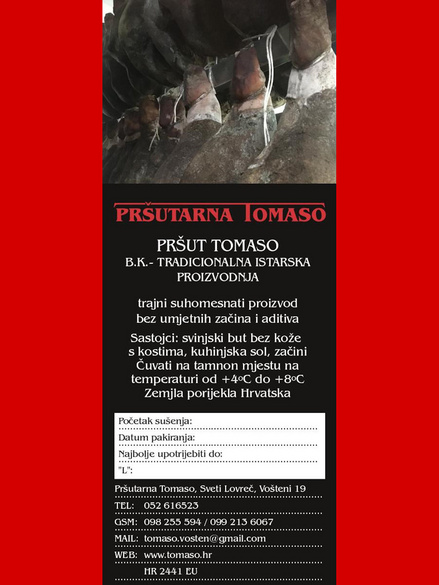 Istrian prosciutto