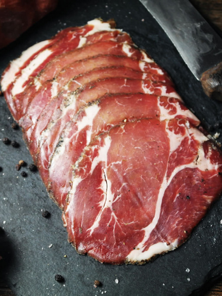 Istrian dry cured pork collar (vratina)