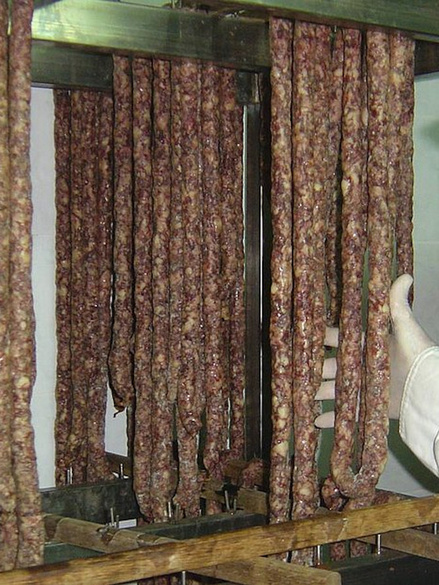 Istrian dried sausages (kobasice)